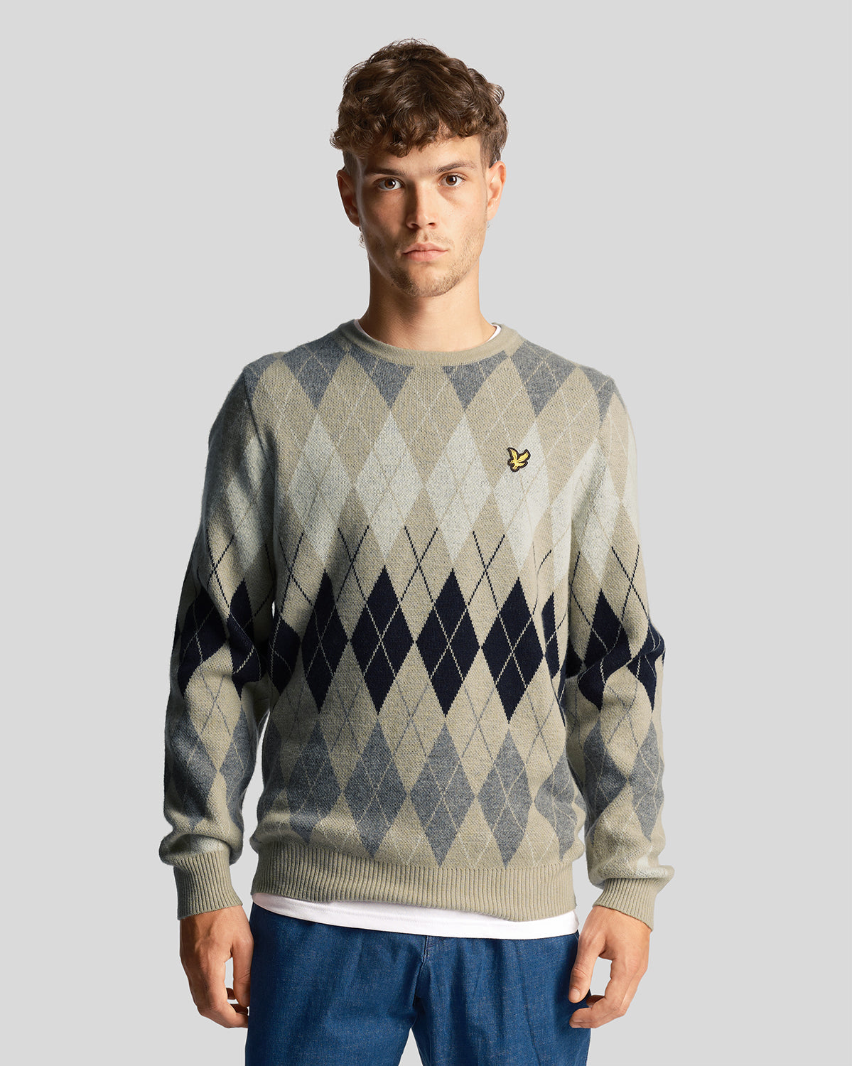 Argyle Crew Neck Jumper