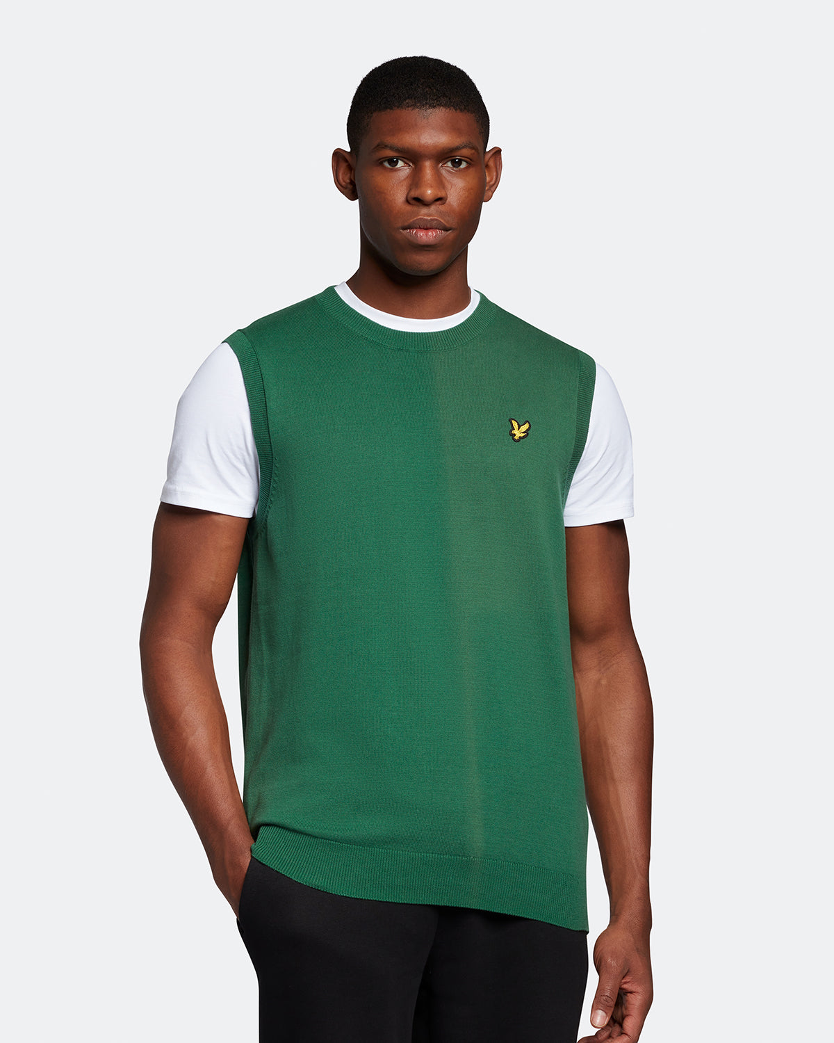 Cotton Crew Neck Vest