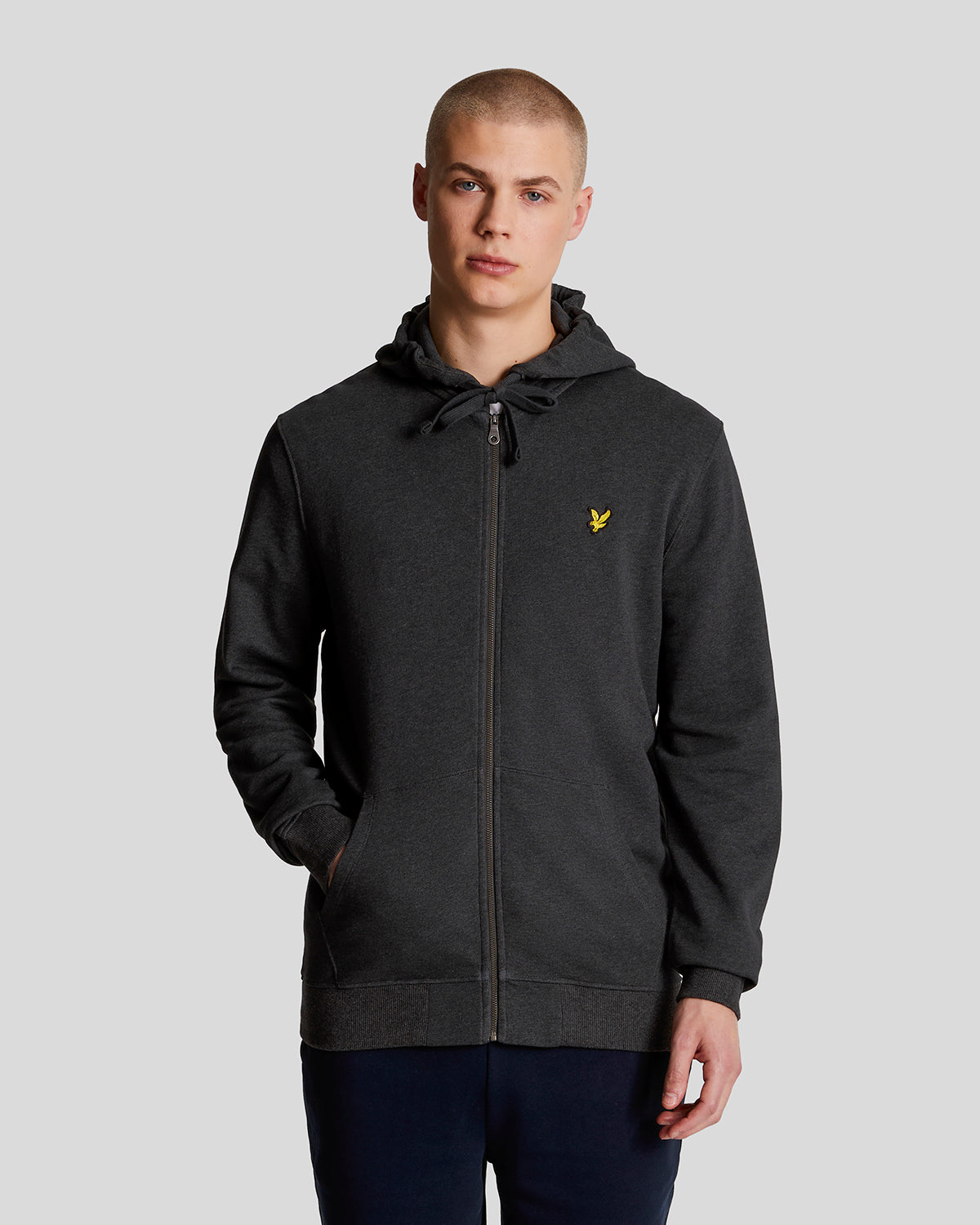 Lyle and scott zip cheap through hoodie