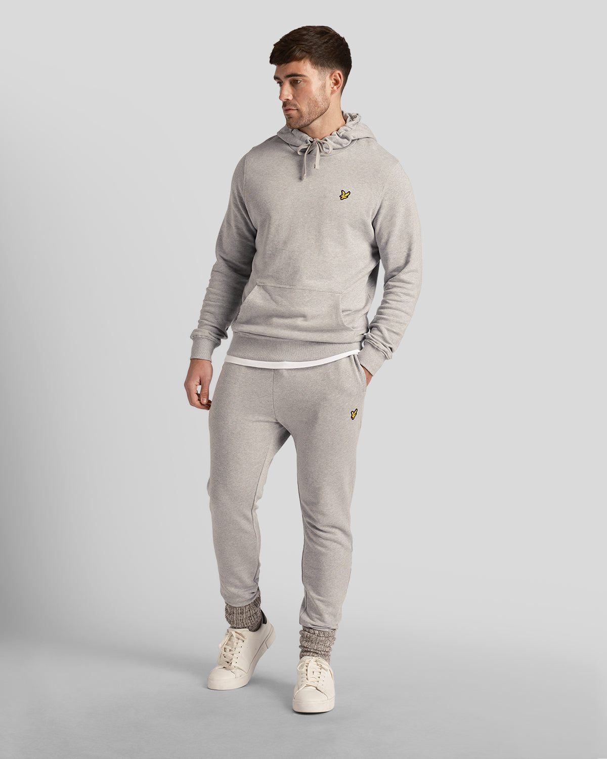 Lyle Scott Mens Grey Skinny Sweatpants