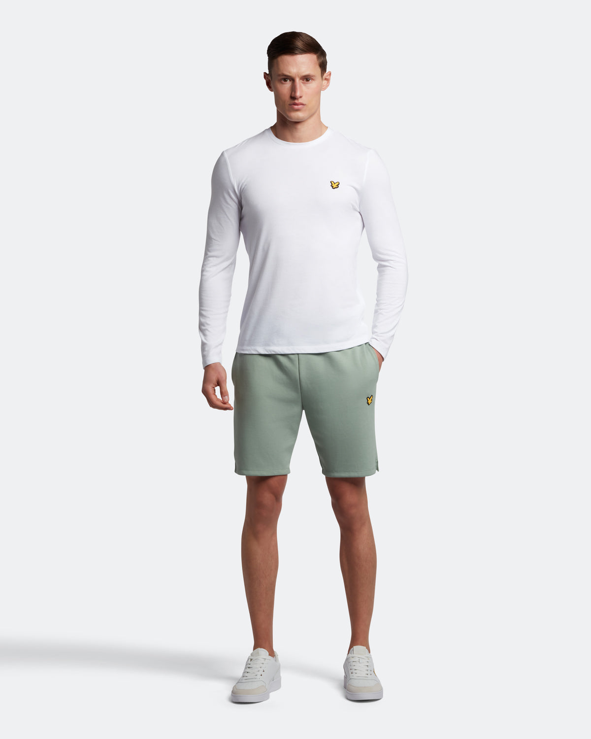 lyle and scott fleece shorts