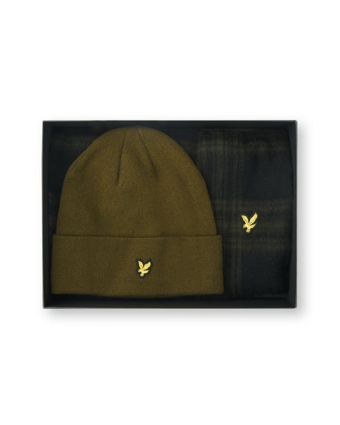 Lyle and scott hat and hot sale scarf set