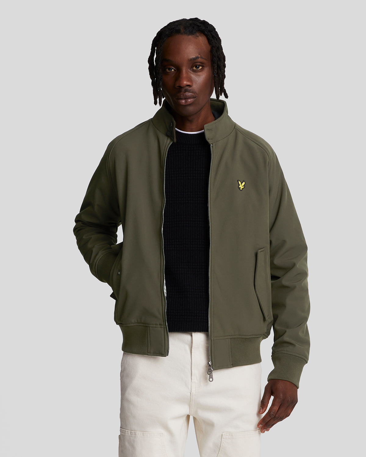 Lyle Scott Men s Softshell Harrington Jacket in Olive