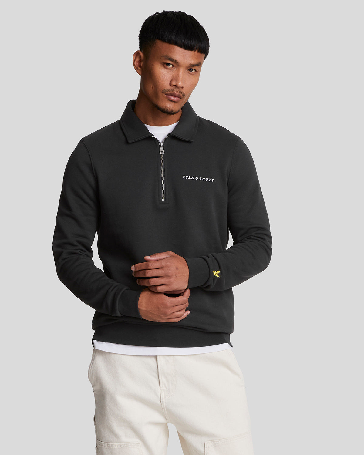 Lyle and scott zip up jumper best sale