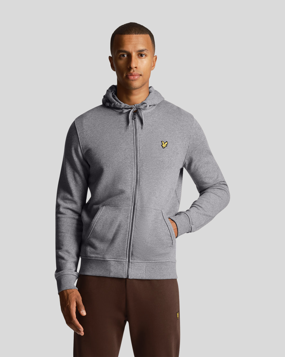 Lyle and scott zip through hoodie hotsell