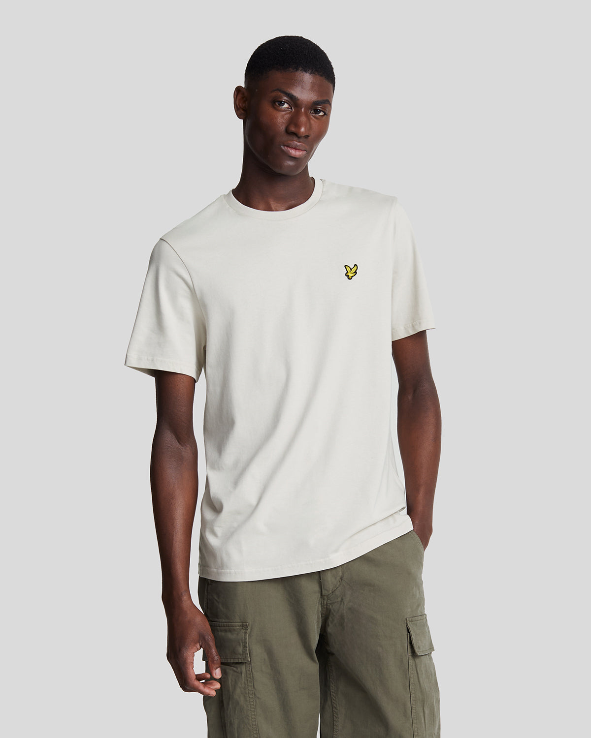 Lyle Scott Heren Effen T shirt in Cove