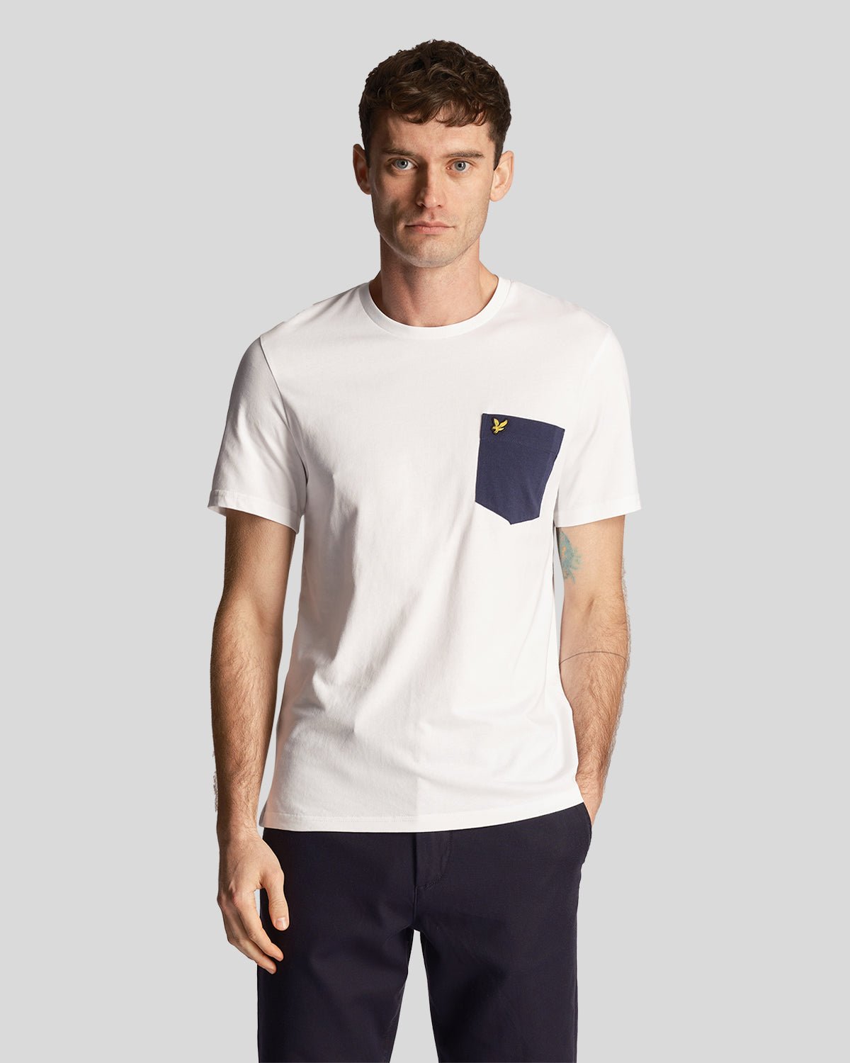 Men's v neck t shirt with pocket best sale